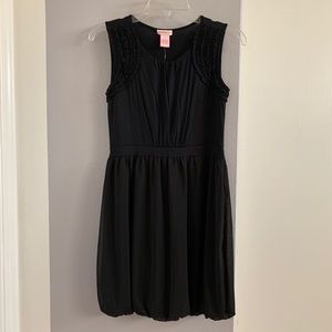 Black Belted Bubble Dress